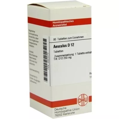 AESCULUS D 12 tabletter, 80 st