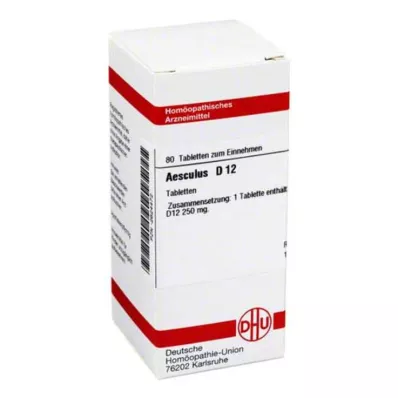 AESCULUS D 12 tabletter, 80 st AESCULUS D 12 tabletter, 80 st
