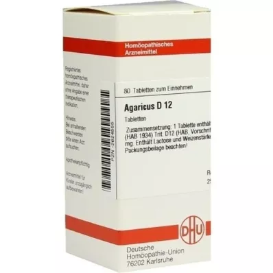 AGARICUS D 12 tabletter, 80 st