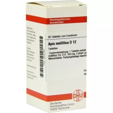 APIS MELLIFICA D 12 tabletter, 80 st