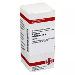 ARGENTUM METALLICUM D 6 tabletter, 80 pc