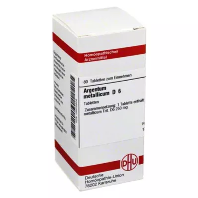 ARGENTUM METALLICUM D 6 tabletter, 80 pc ARGENTUM METALLICUM D 6 tabletter, 80 pc