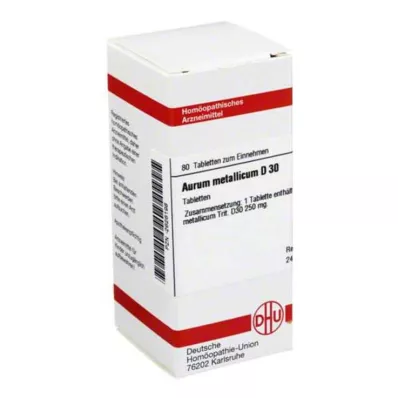 AURUM METALLICUM D 30 tabletter, 80 pc