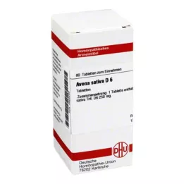 AVENA SATIVA D 6 tabletter, 80 pc