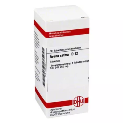 AVENA SATIVA D 12 tabletter, 80 st