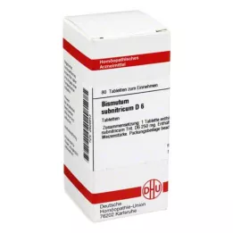 BISMUTUM SUBNITRICUM D 6 tabletter, 80 pc