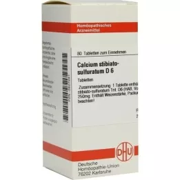 CALCIUM STIBIATO sulphuratum D 6 tabletter, 80 st