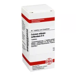 CALCIUM STIBIATO sulphuratum D 6 tabletter, 80 st