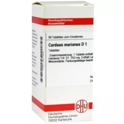 CARDUUS MARIANUS D 1 tabletter, 80 pc