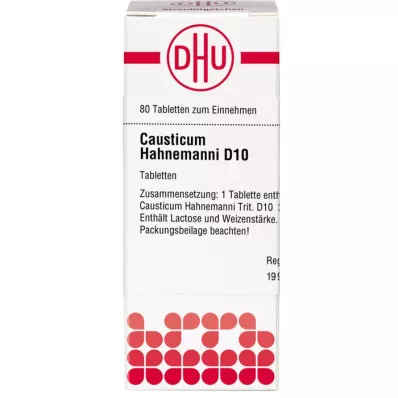 CAUSTICUM HAHNEMANNI D 10 tabletter, 80 st