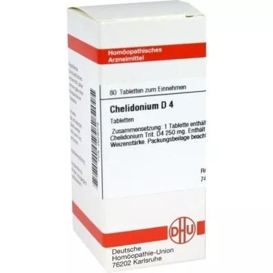 CHELIDONIUM D 4 tabletter, 80 pc