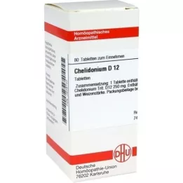 CHELIDONIUM D 12 tabletter, 80 st