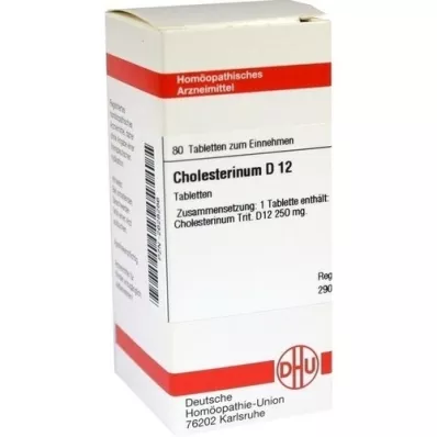 CHOLESTERINUM D 12 tabletter, 80 st