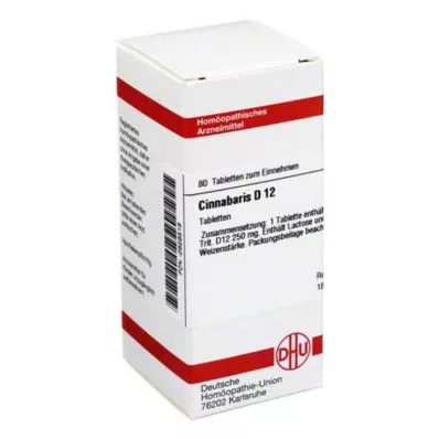CINNABARIS D 12 tabletter, 80 st