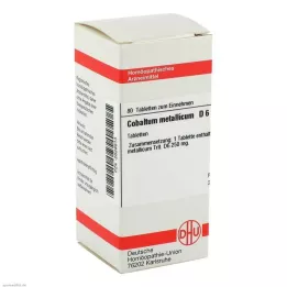 COBALTUM METALLICUM D 6 tabletter, 80 pc