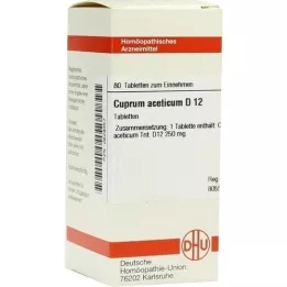 CUPRUM ACETICUM D 12 tabletter, 80 st