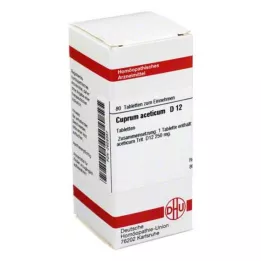 CUPRUM ACETICUM D 12 tabletter, 80 st