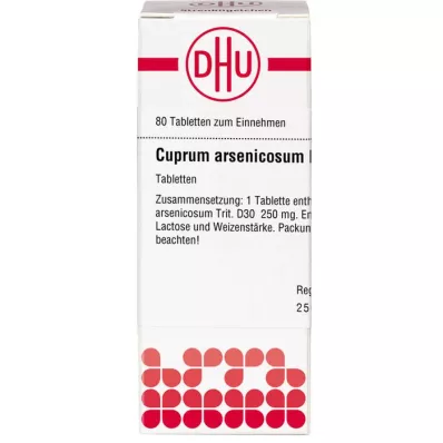 CUPRUM ARSENICOSUM D 30 tabletter, 80 pc