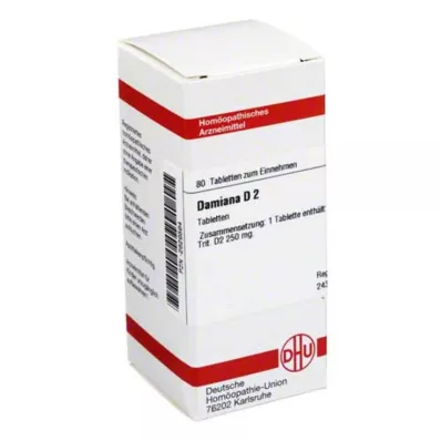 DAMIANA D 2 tabletter, 80 pc DAMIANA D 2 tabletter, 80 pc