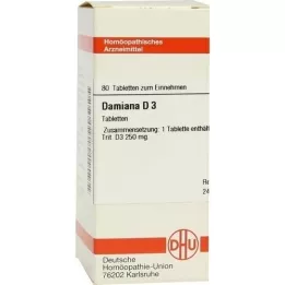 DAMIANA D 3 tabletter, 80 pc