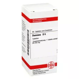 DAMIANA D 6 tabletter, 80 pc