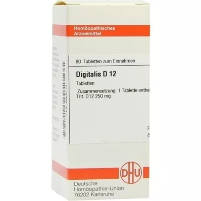 DIGITALIS D 12 tabletter, 80 st