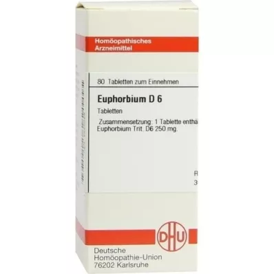 EUPHORBIUM D 6 tabletter, 80 pc