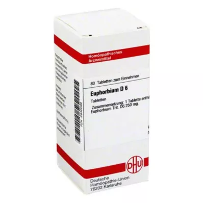 EUPHORBIUM D 6 tabletter, 80 pc
