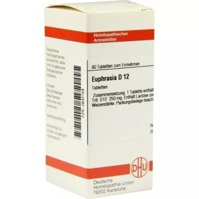 EUPHRASIA D 12 tabletter, 80 st