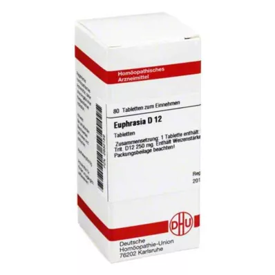 EUPHRASIA D 12 tabletter, 80 st