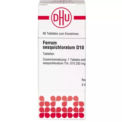 FERRUM SESQUICHLORATUM D 10 tabletter, 80 st