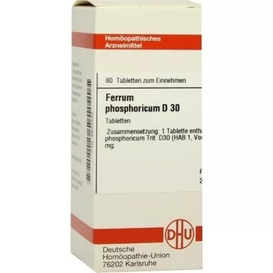 FERRUM PHOSPHORICUM D 30 tabletter, 80 pc