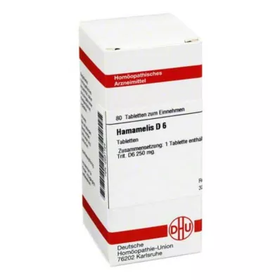 HAMAMELIS D 6 tabletter, 80 pc HAMAMELIS D 6 tabletter, 80 pc