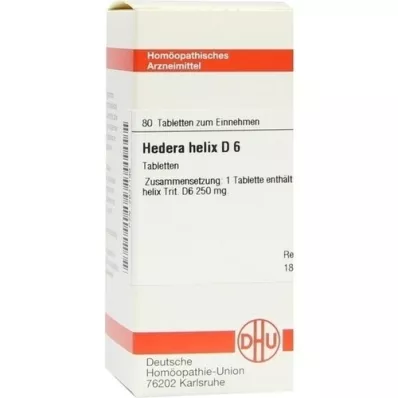 HEDERA HELIX D 6 tabletter, 80 pc