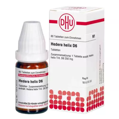 HEDERA HELIX D 6 tabletter, 80 pc HEDERA HELIX D 6 tabletter, 80 pc