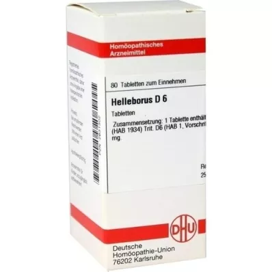 HELLEBORUS D 6 tabletter, 80 pc