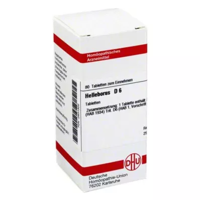 HELLEBORUS D 6 tabletter, 80 pc HELLEBORUS D 6 tabletter, 80 pc