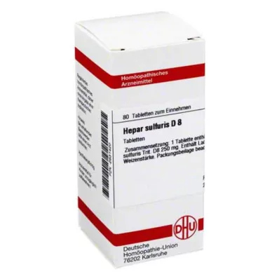 HEPAR SULFURIS D 8 tabletter, 80 pc HEPAR SULFURIS D 8 tabletter, 80 pc
