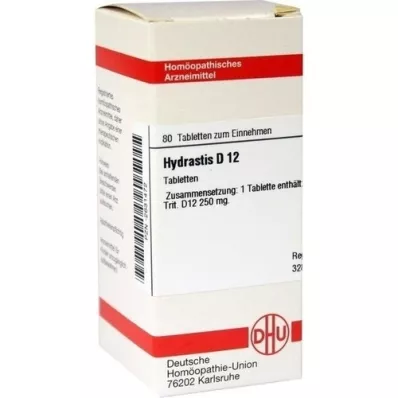 HYDRASTIS D 12 tabletter, 80 st