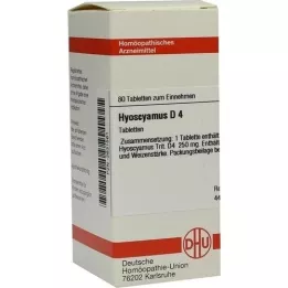 HYOSCYAMUS D 4 tabletter, 80 pc