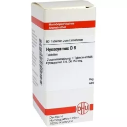 HYOSCYAMUS D 6 tabletter, 80 pc