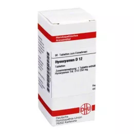HYOSCYAMUS D 12 tabletter, 80 st