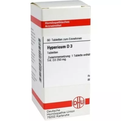 HYPERICUM D 3 tabletter, 80 pc