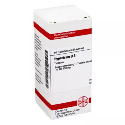 HYPERICUM D 3 tabletter, 80 pc