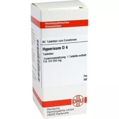 HYPERICUM D 4 tabletter, 80 pc