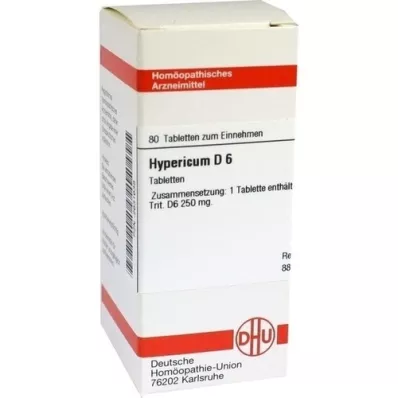 HYPERICUM D 6 tabletter, 80 pc