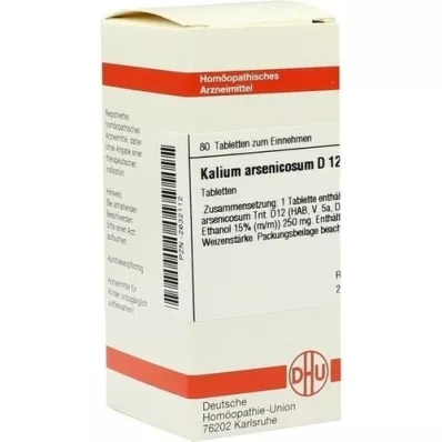 KALIUM ARSENICOSUM D 12 tabletter, 80 st