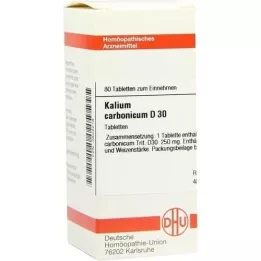 KALIUM CARBONICUM D 30 tabletter, 80 pc