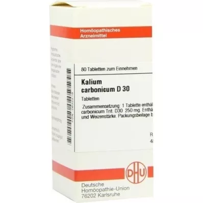 KALIUM CARBONICUM D 30 tabletter, 80 pc