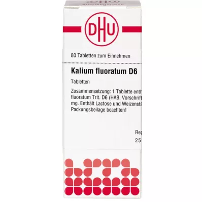 KALIUM FLUORATUM D 6 tabletter, 80 pc